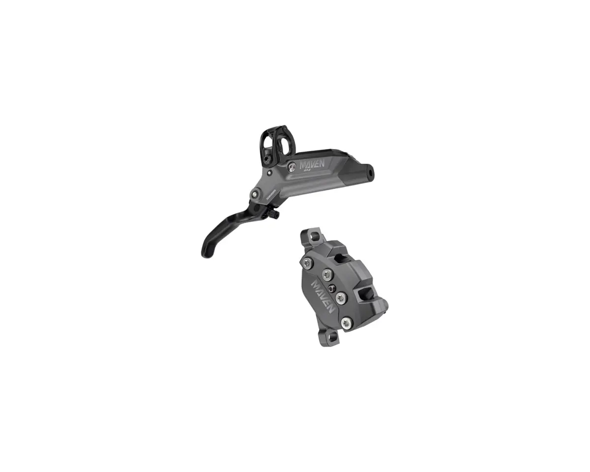 Sram Maven Bronze Disc Brake And Lever - Rear, Post Mount, 4-Piston, Aluminum Lever, Ss Hardware, Blast Dark Polar, A1 1