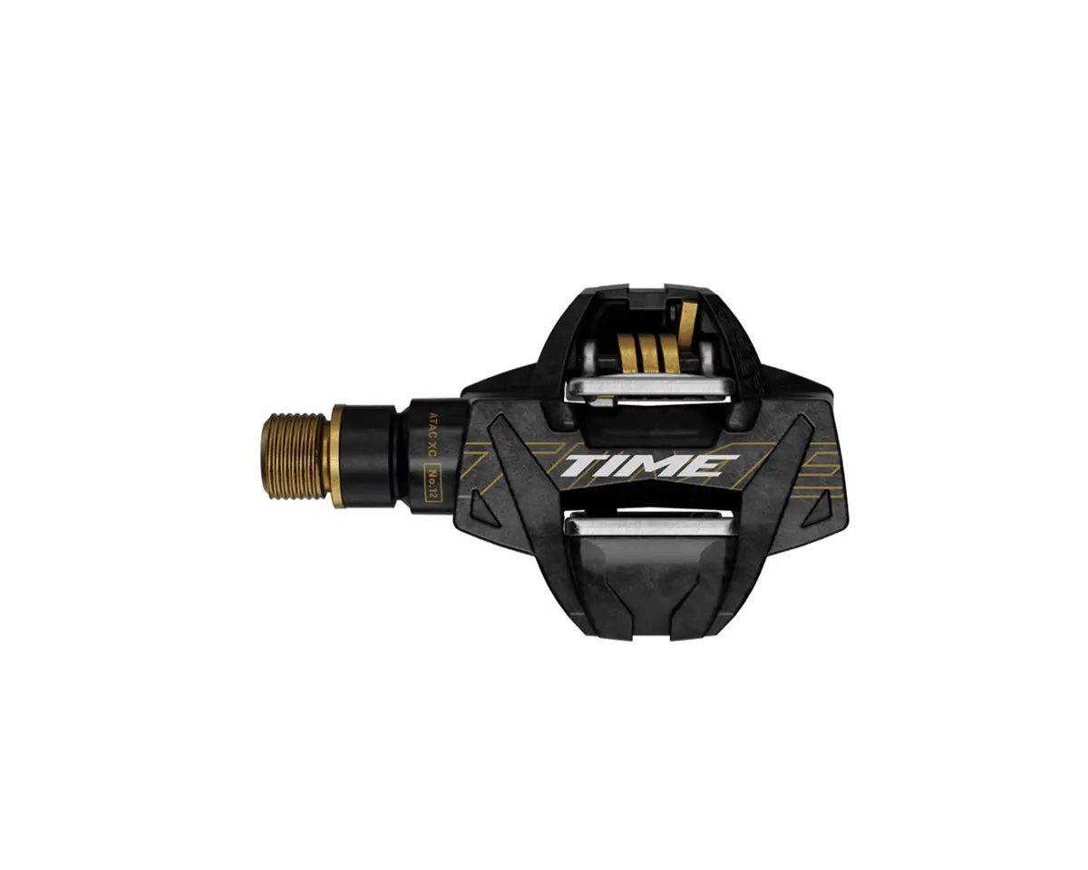 Time Atac Xc 12 Pedals - Dual Sided Clipless, Carbon, 9/16", Carbon/Gold, B1 1