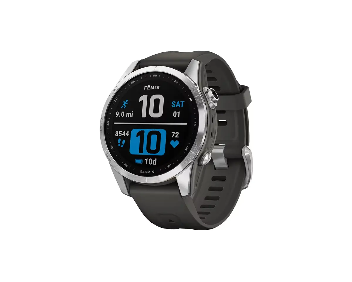 Garmin Fenix 7S Standard Ed Silver || Graphite Band 42Mm 1