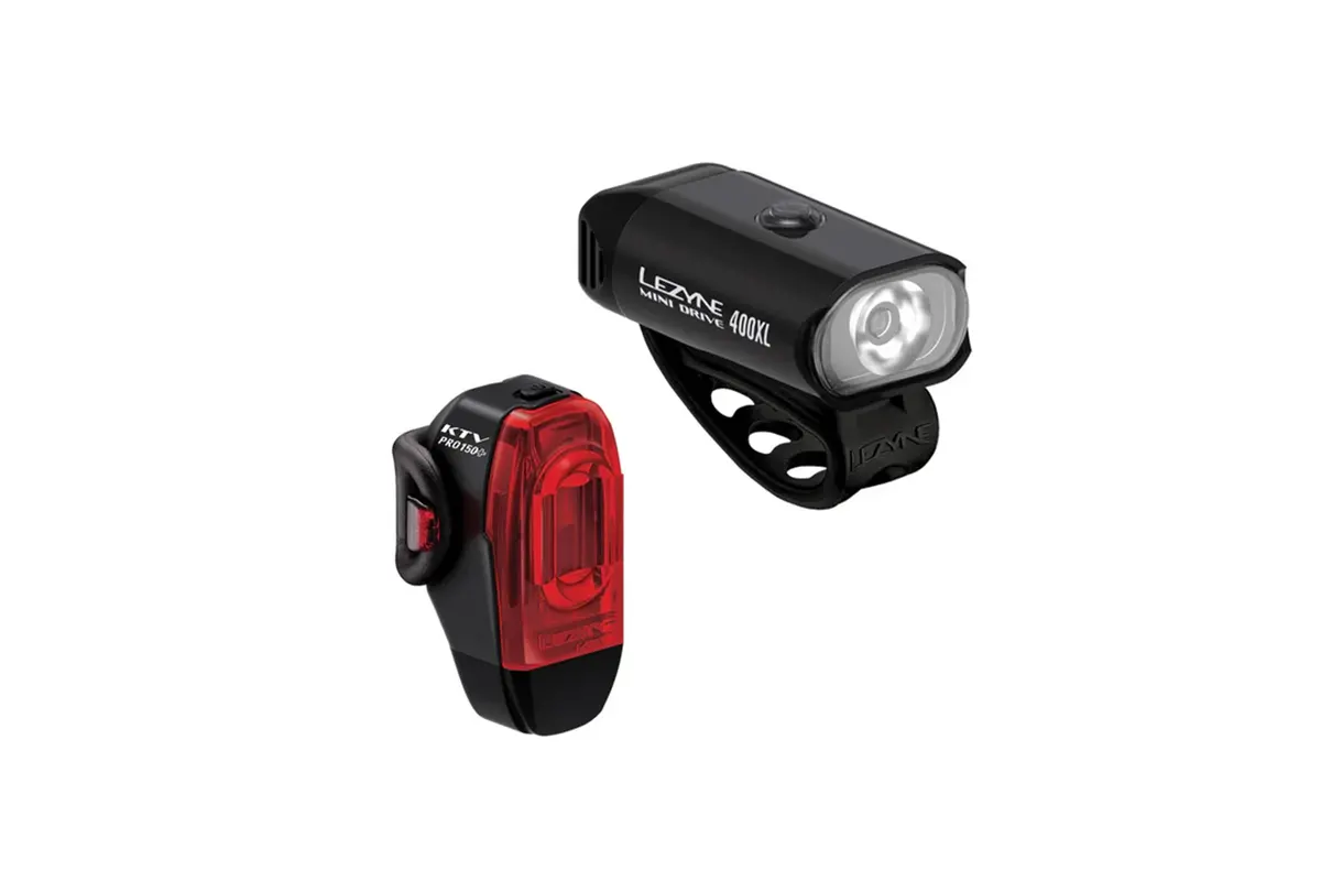 Lezyne Mini Drive 400Xl / Ktv Drive Pro+ Pair - Black/Black 1