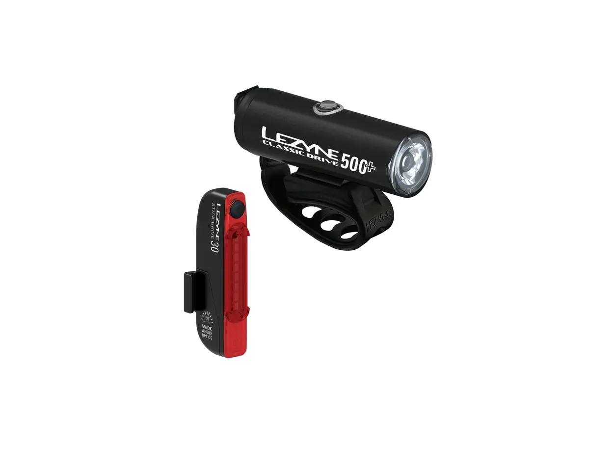 Lezyne Classic Drive 500+/Stick Drive Satin Black|Black 1