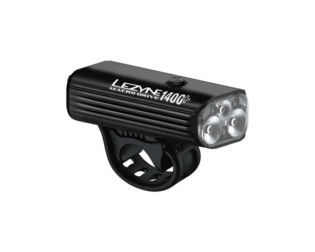 Lezyne Macro Drive 1400+ Front - Satin Black 1