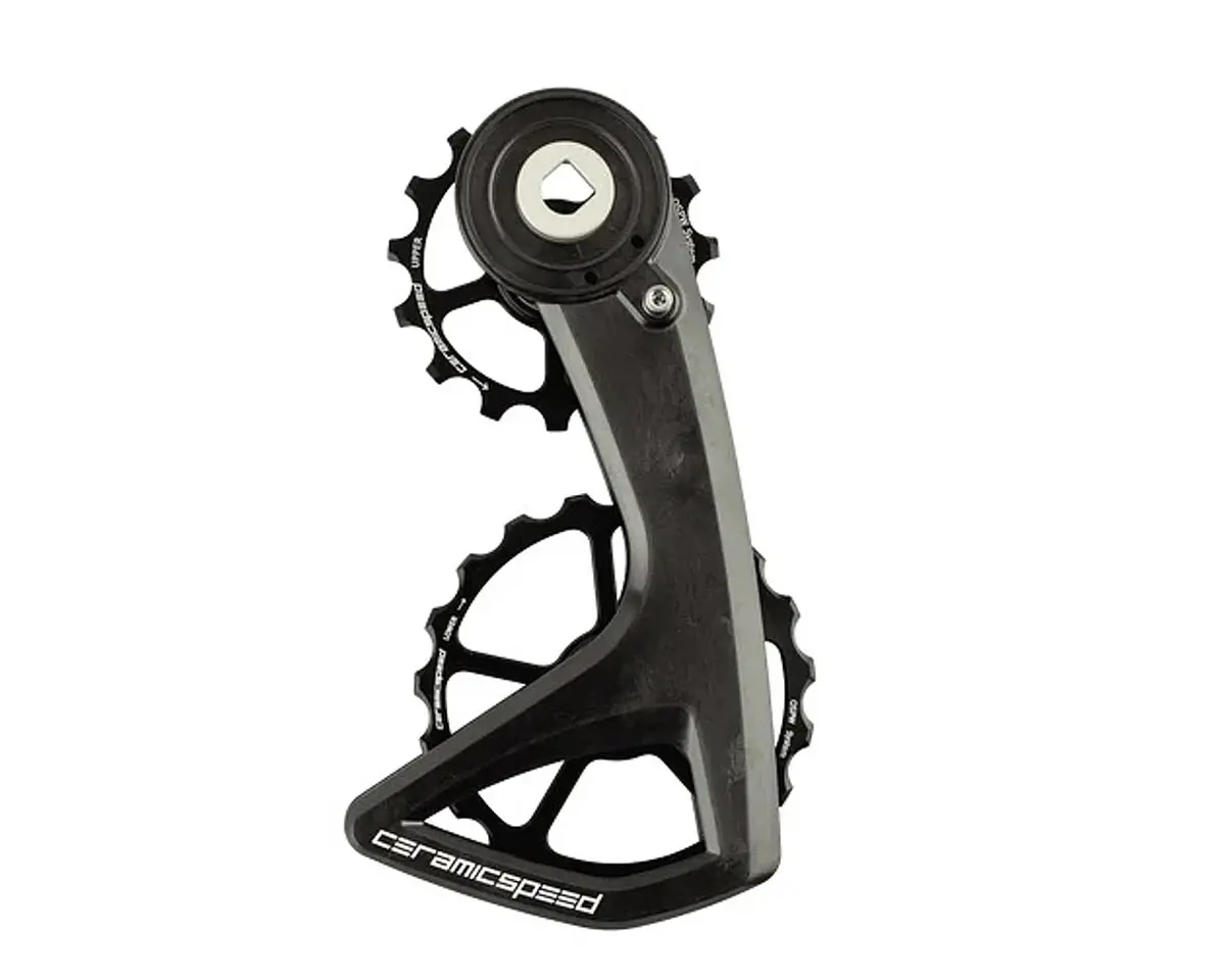 Ceramicspeed Ospw Rs Pulley Wheel System For Sram Red/Force Axs - Aluminum Pulley, 5 Spoke, Carbon Cage, Black 1