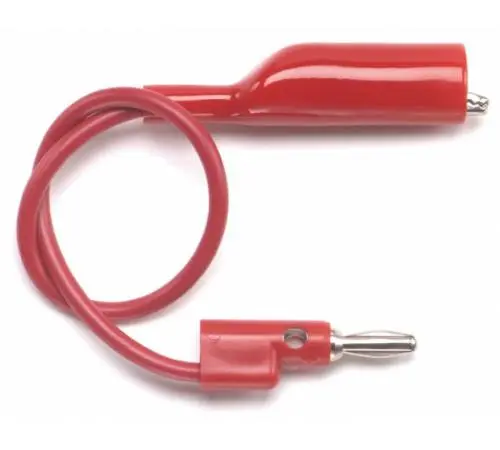 Fluke Pomona 1166 Alligator Clip, Banana Plug (Black / Red) 1