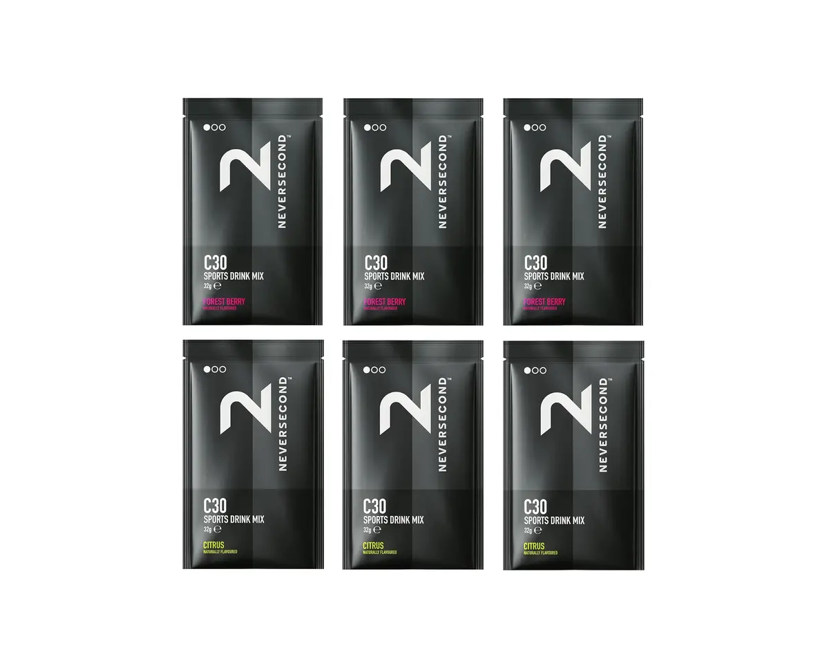 Neversecond C30 Sports Drink Mix 6 Pack - Citrus / Forest Berry 1