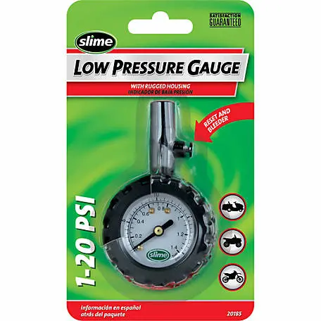 Slime Low Pressure Gauge 1-20 Psi 1