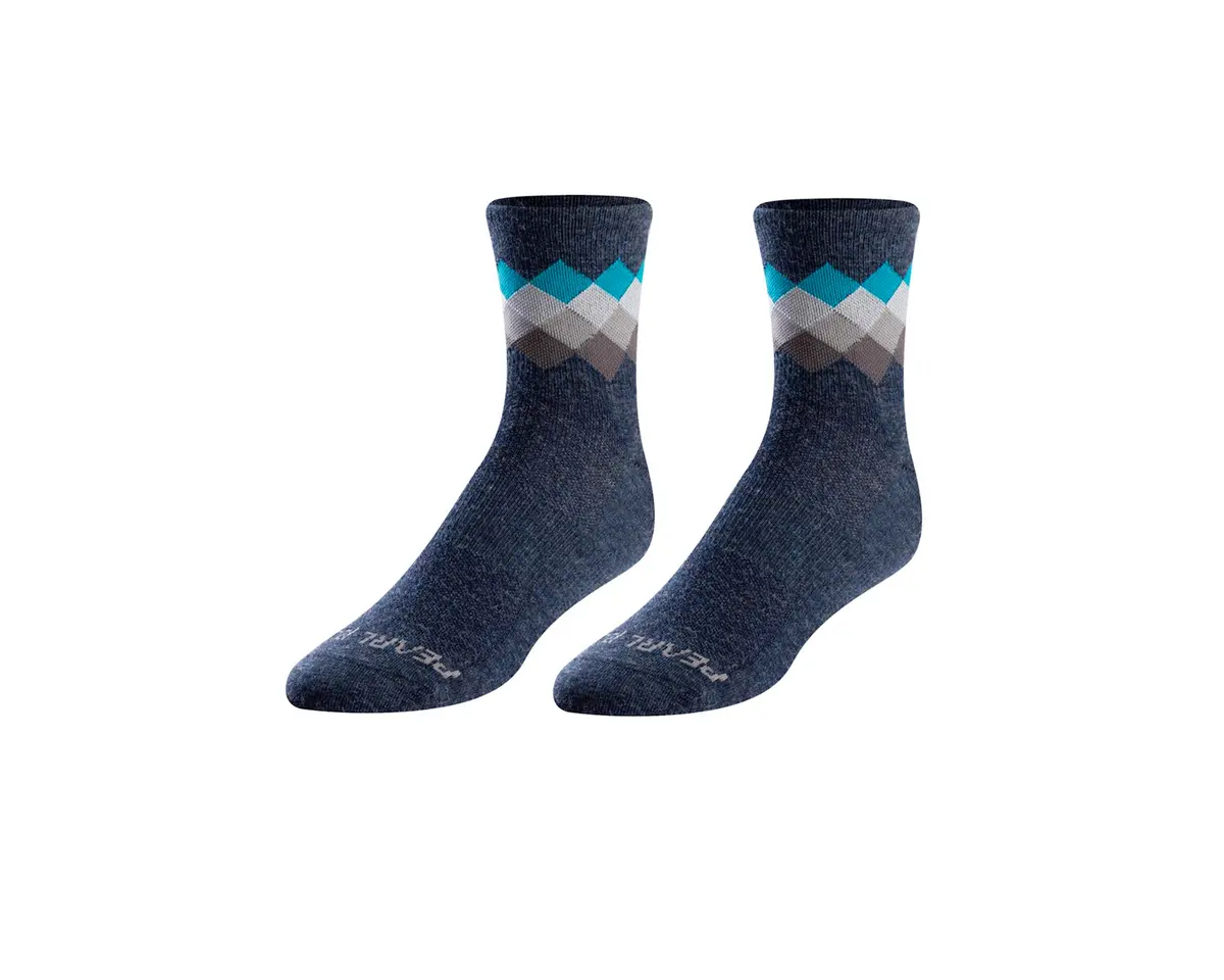 Pearl Izumi Merino Wool Sock Nvy/Tealsol Md 1