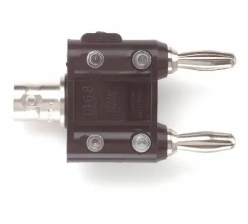 Fluke Pomona 1468 Bnc (F) To Double Banana, Isolated Solder Turrets (Item No. 1938410) 1