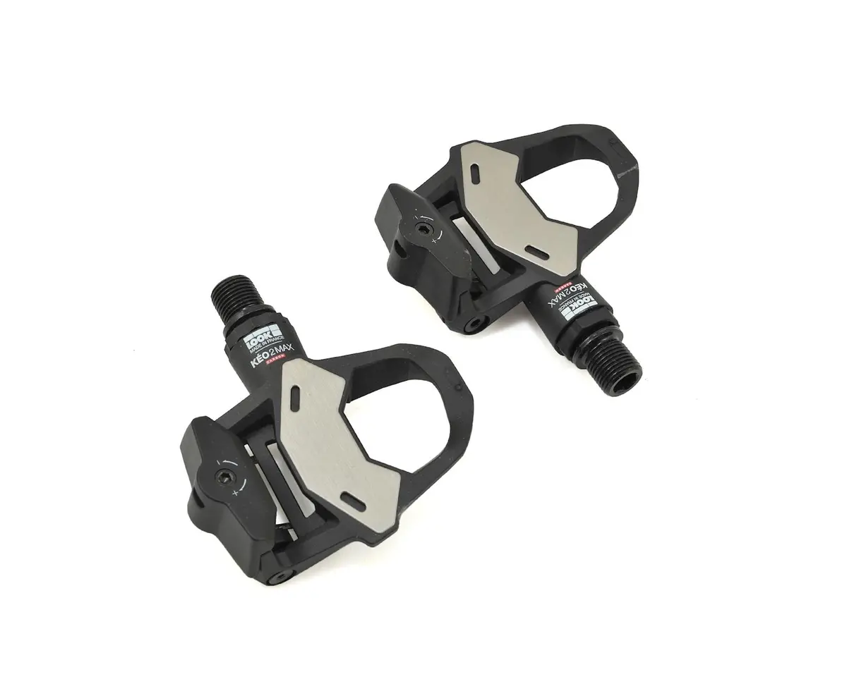 Look Keo 2 Max Carbon Pedals - Single Sided Clipless Chromoly 9/16 Black 1