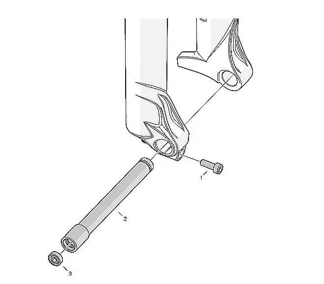 Sub Frk My16 Ohlins Rxf36 Fork Axle And Hardware (18870-01) 1