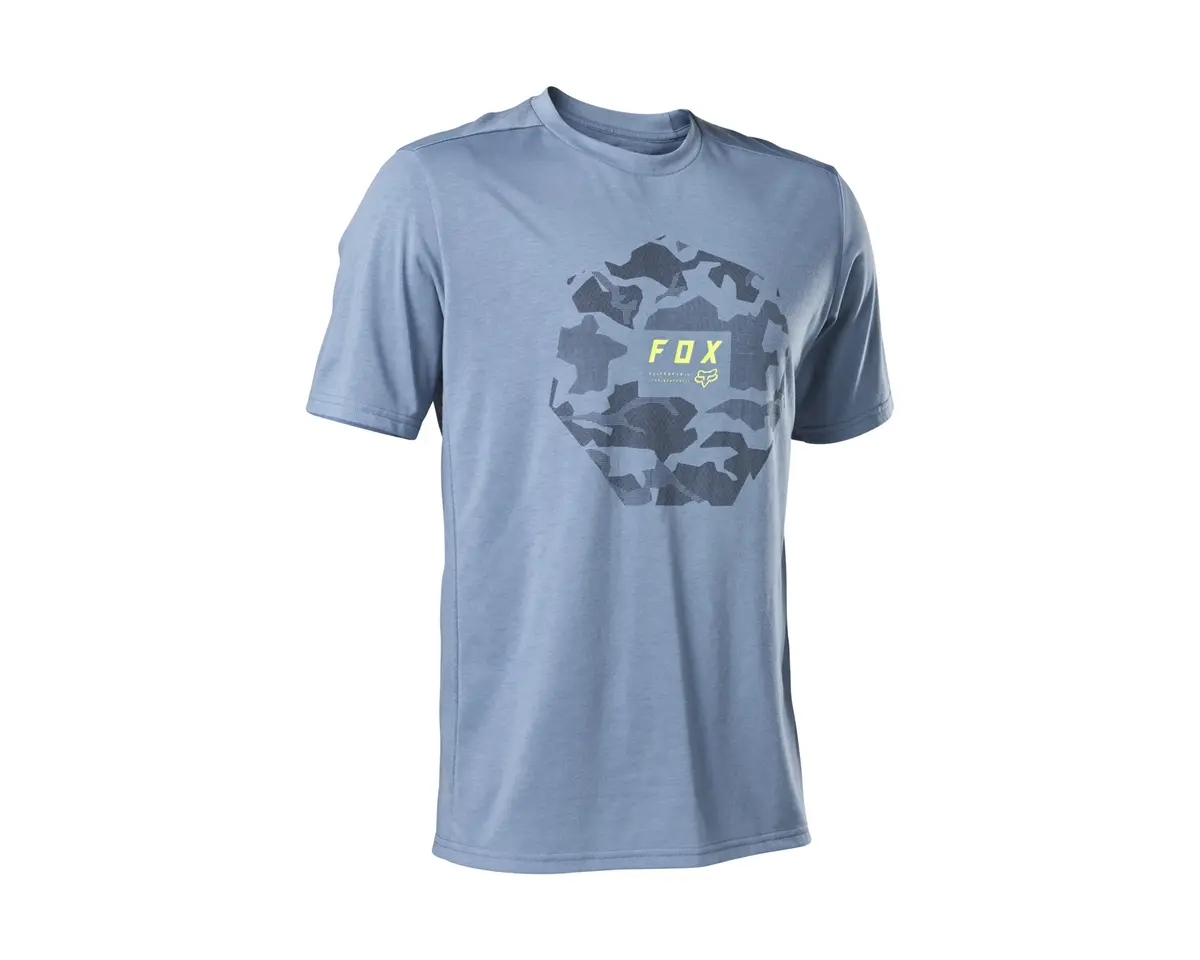Fox Ranger Dr Ss Jersey Camo Moth Dst Bl 1