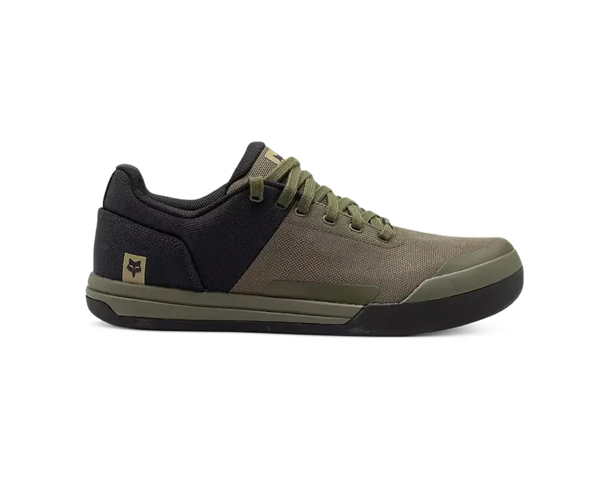 Fox Union Canvas Flat Shoe Olive Green 1