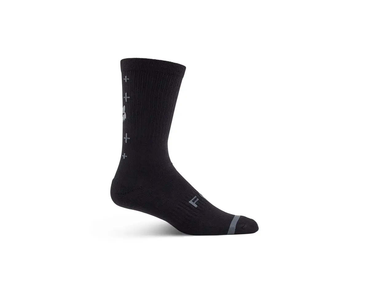 Fox 8" Defend Sock Lunar Blk 1