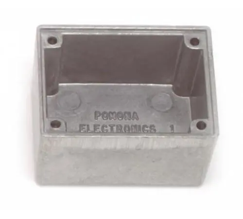 Fluke Pomona Shielded Box, Miniature (1.50" X 1.13" X .88") Blue Enamel, With Cover 1