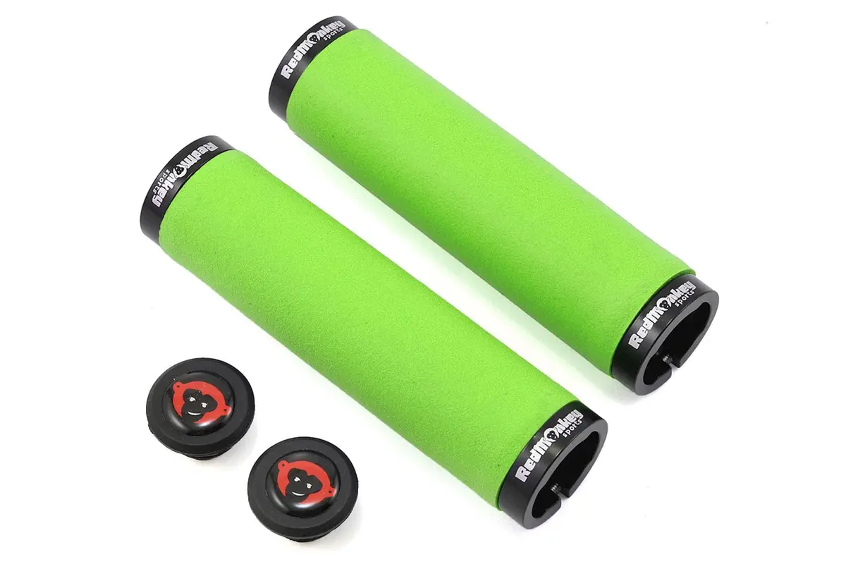 Redmonkey Klampz Lock On Grips Grn/Blk 1