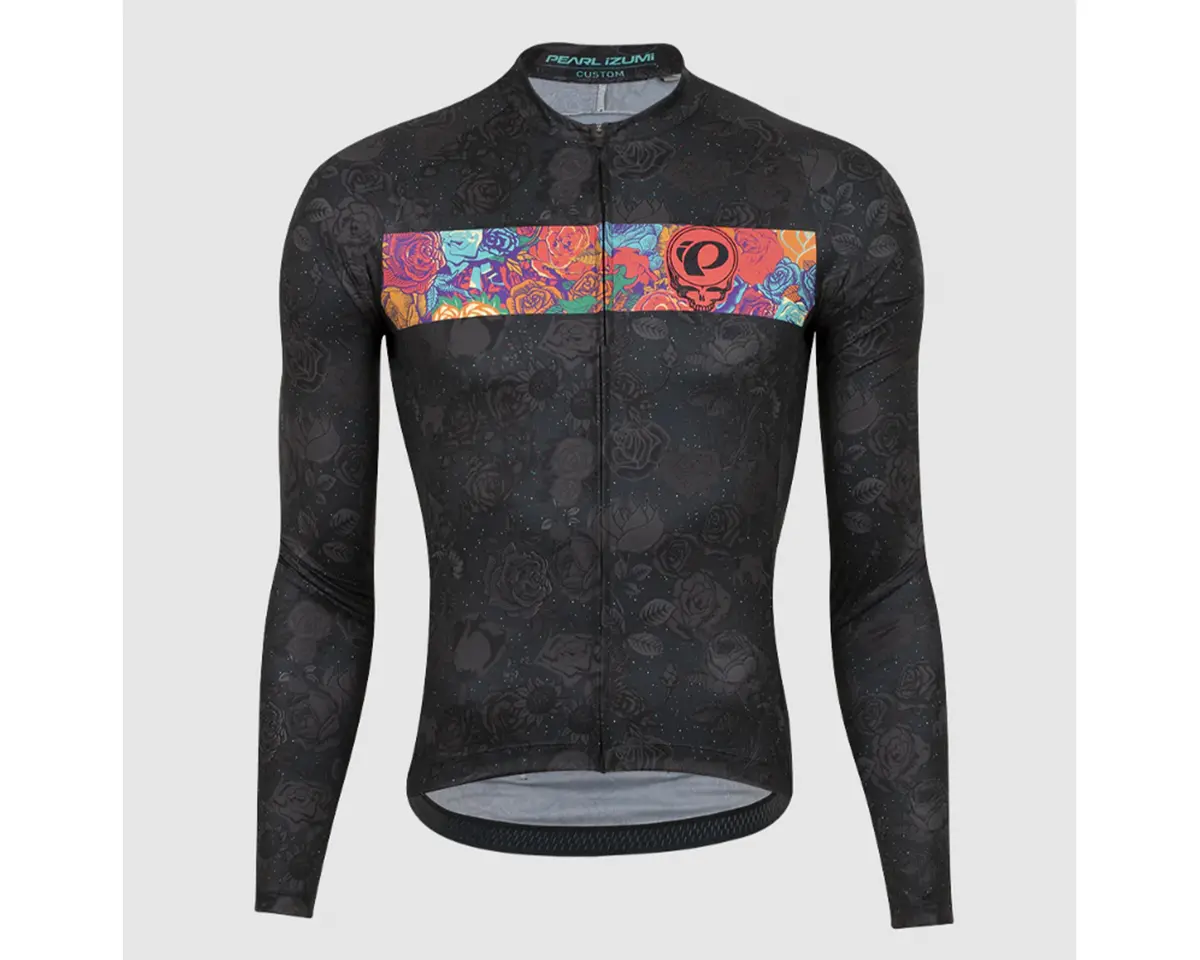 Pearl Izumi Attack Ls Jersey Ltd Ed Grateful Dead Rambler Blk Stripe 1