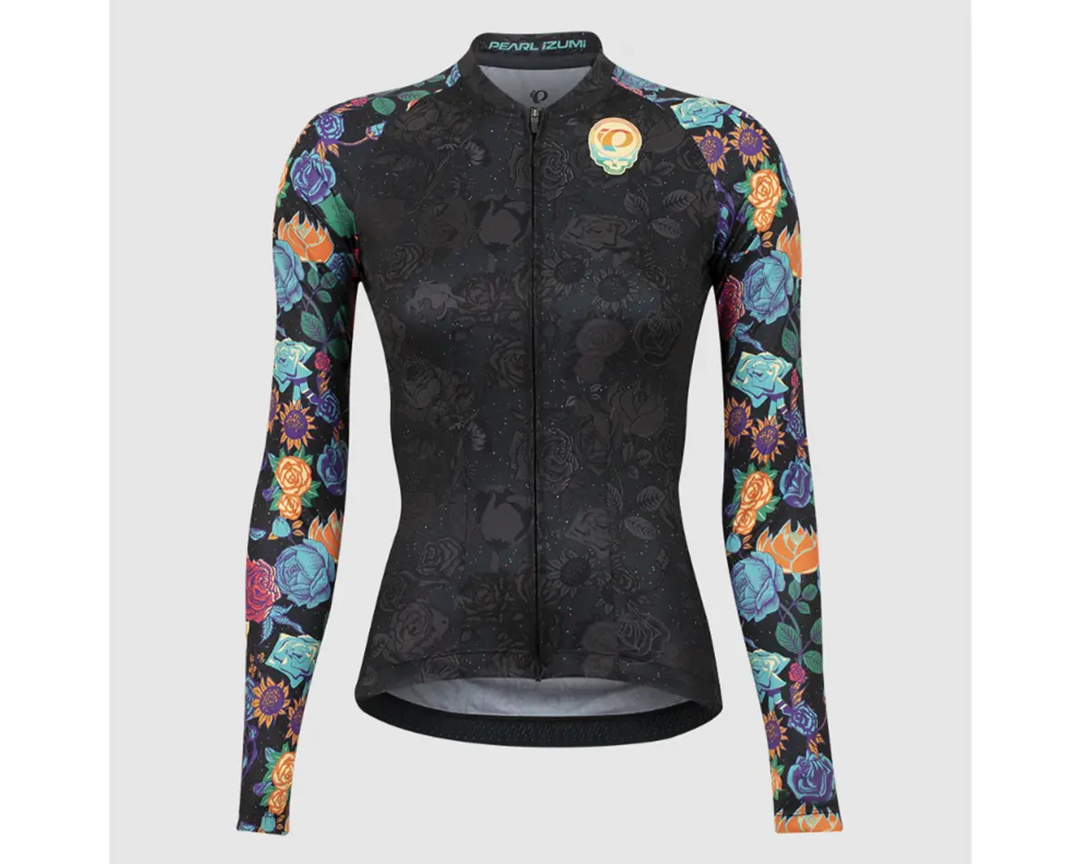Pearl Izumi Attack Ls Jersey Wmns Ltd Ed Grateful Dead Rambler Blk Prism Blkd 1