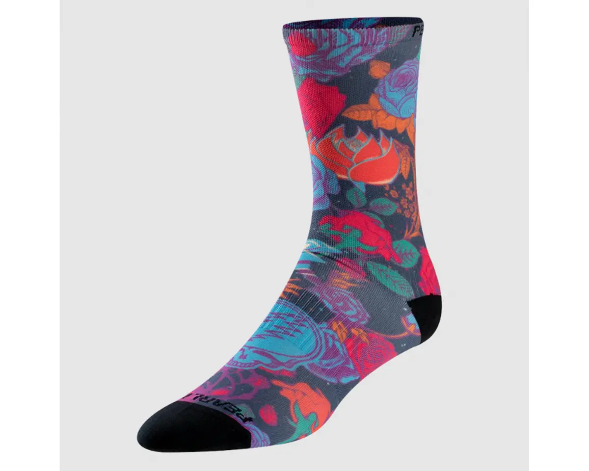 Pearl Izumi Pro Tall Sock Ltd Ed Grateful Dead Rambler Blk Prism 1