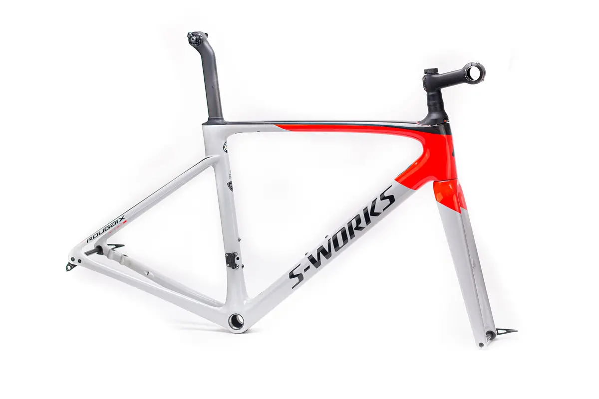 2020 Specialized S-Works Roubaix Di2 Dove Gry/Rkt Red/Blk 54 Frame 1