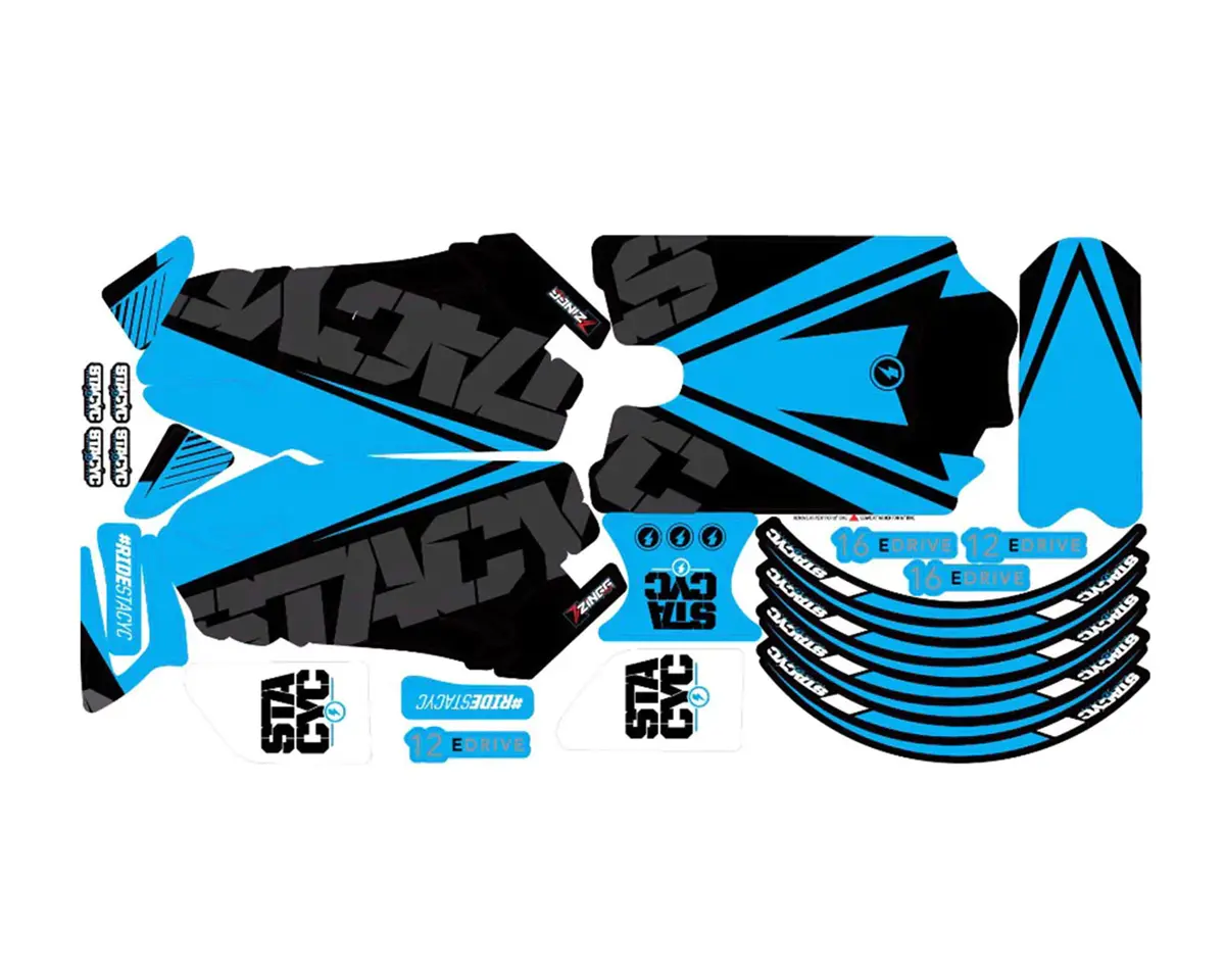 Stacyc Graphics Kit Electrify Cyan 1