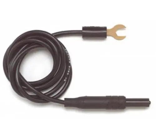 Fluke Pomona 5295-36 Low Thermal Emf Spade Lug To Retractable Banana Plug Patch Cord 1