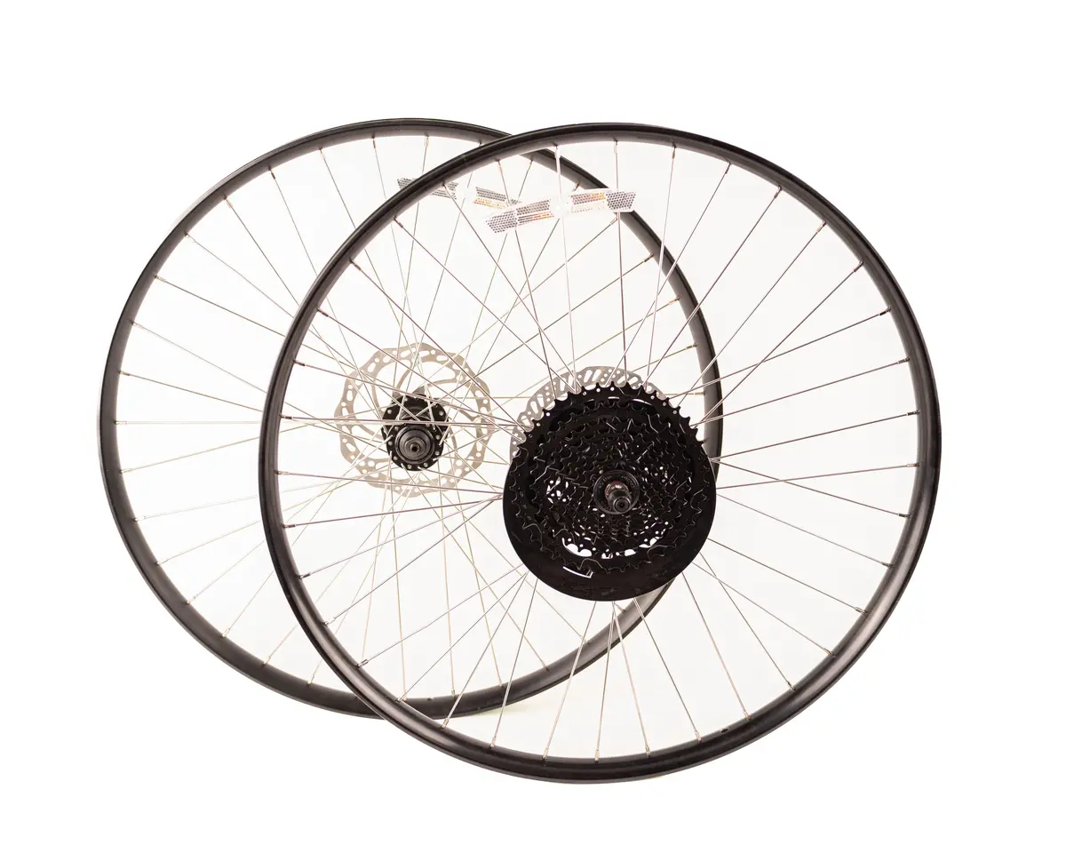 Mtb Wheelset 27.5 Disc Brake W/ 8 Spd Cassette & Rotors 1