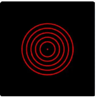 Z-Laser Geometric Forms 5 Concentric Circles 1