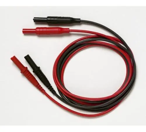 Fluke Pomona 6358 Test Leads, Straight Dmm Plug To Retractable Sheath Plug Fits All Meters 1