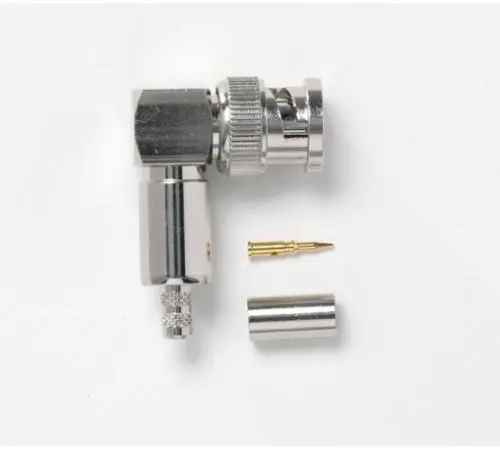 Fluke Pomona 73061 Bnc Right-Angle Plug, 50 Ohm, Crimp Type, Rg58, 141 (Item No. 3388039) 1