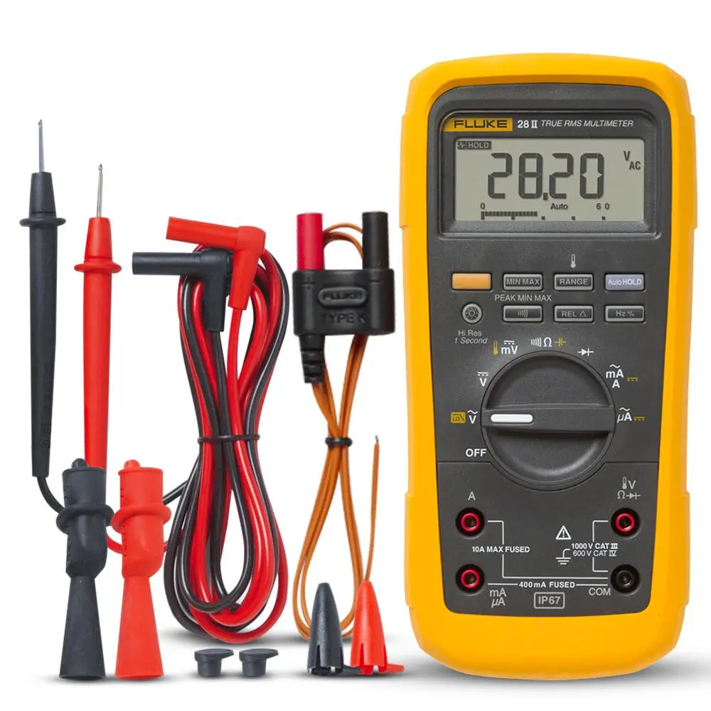 Fluke 28 Ii Rugged True-Rms Industrial Digital Multimeter Ip67 Rating 1