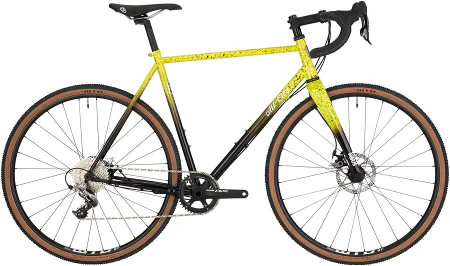 All-City Macho King A.C.E. Bike - Yellow Fade Splatter 1