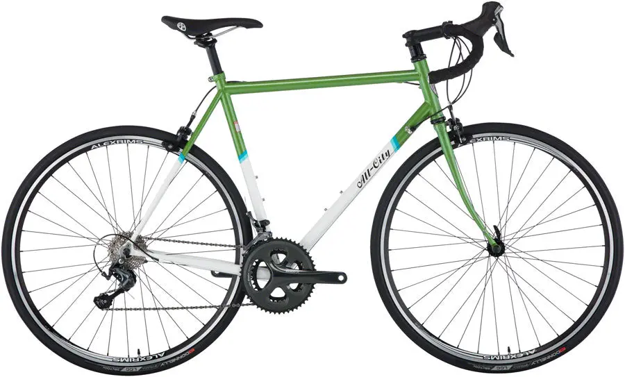 All-City Mr Pink Classic Bike - Green/White 1