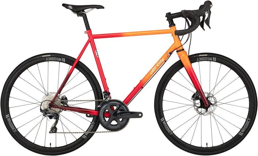 All-City Zig Zag Ultegra Bike - Orange/Red Fade 1