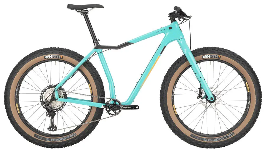 Salsa Mukluk Carbon Xt Fat Bike - Teal 1