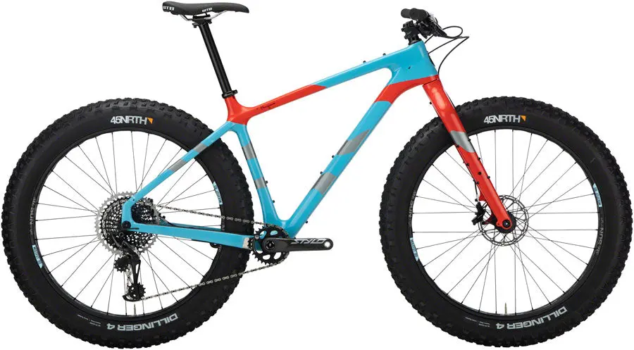 Salsa Beargrease Carbon X01 Eagle Fat Bike - Blue 1
