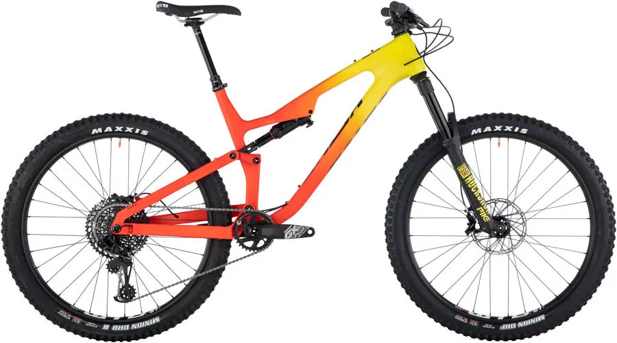 Salsa Rustler Carbon Gx Eagle Bike - Red/Yellow/Fade 1