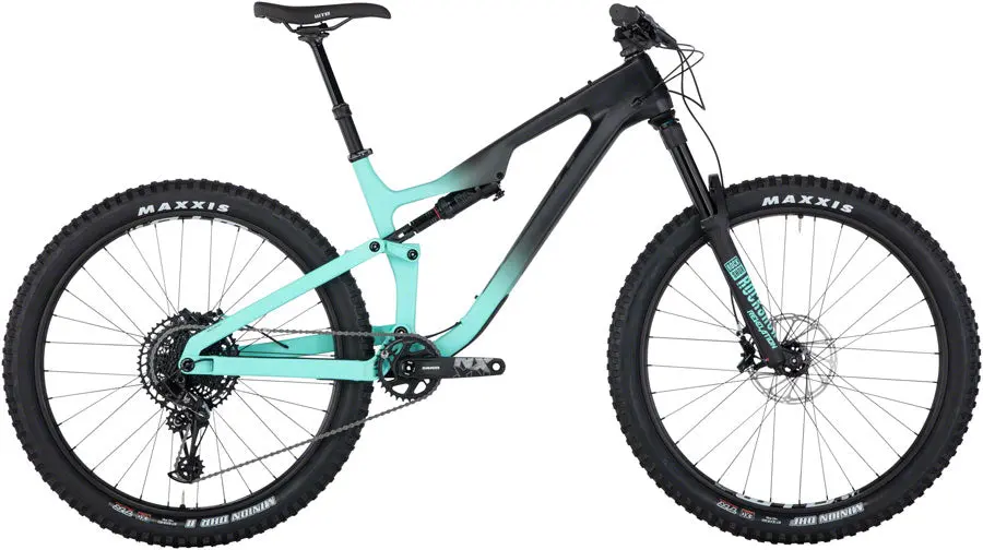 Salsa Rustler Carbon Nx Eagle Bike - Black/Blue/Fade 1