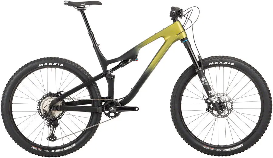 Salsa Rustler Carbon Xt Bike - Green/Raw Fade 1