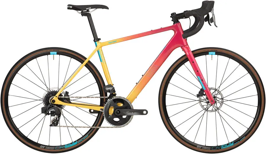 Salsa Warroad Force Axs Bike - Pink/Yellow Fade, 700 1