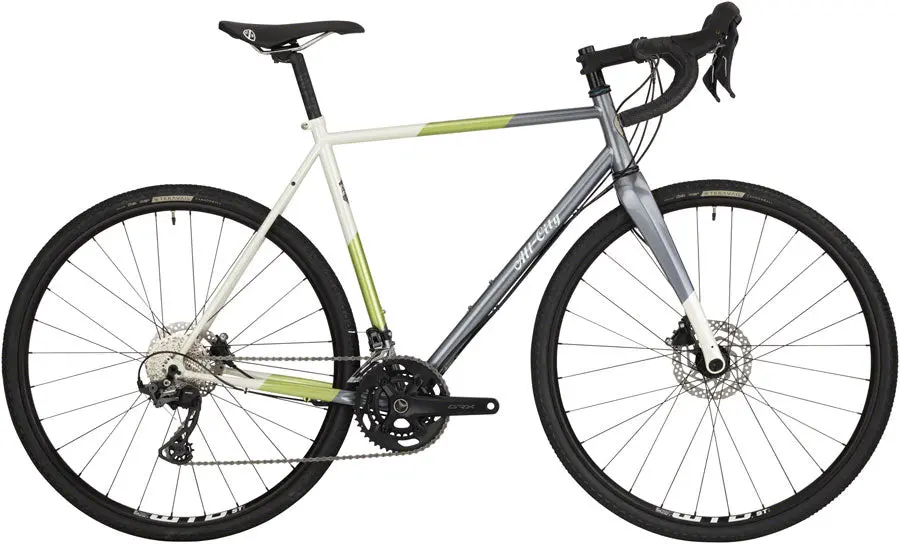 All-City Cosmic Stallion Grx Bike - Gunmetal/Sage/Cream Stripe 1