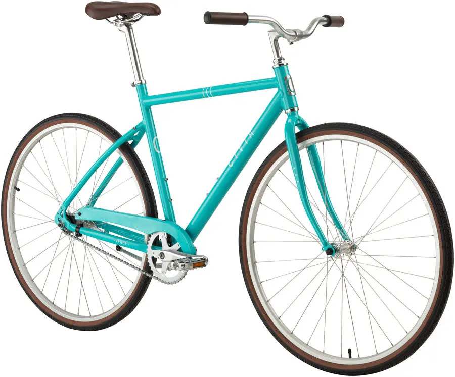 Civia Venue Single-Speed Coaster Bike - Aqua/White 3