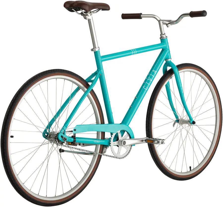 Civia Venue Single-Speed Coaster Bike - Aqua/White 5