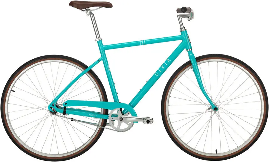 Civia Venue Single-Speed Coaster Bike - Aqua/White 1