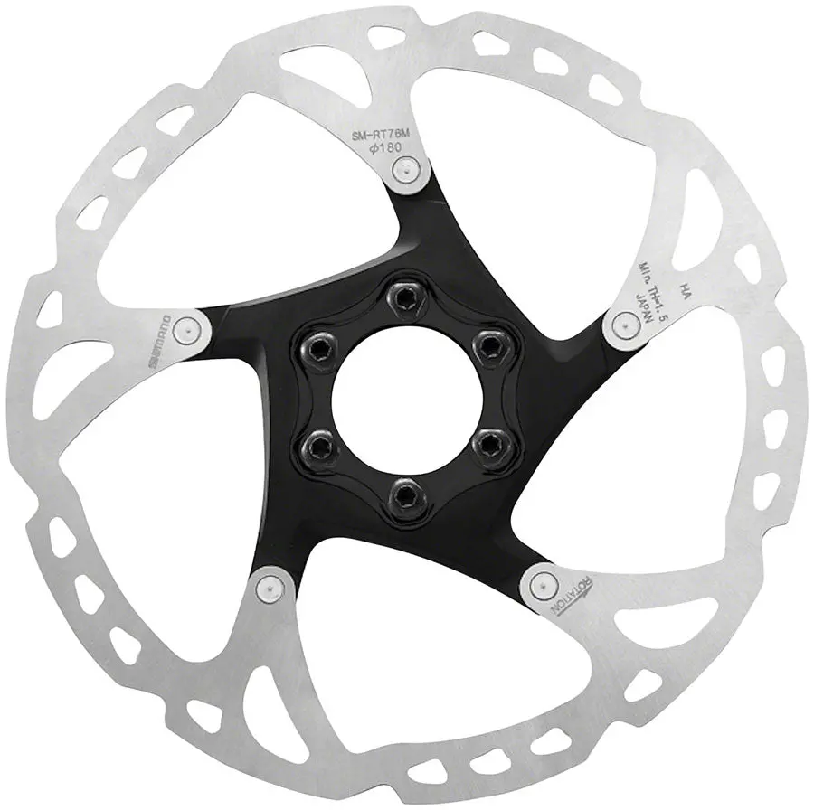Rotor For Disc Brake Sm-Rt76 Deore Xt M 180Mm 6-Bolt Type 1
