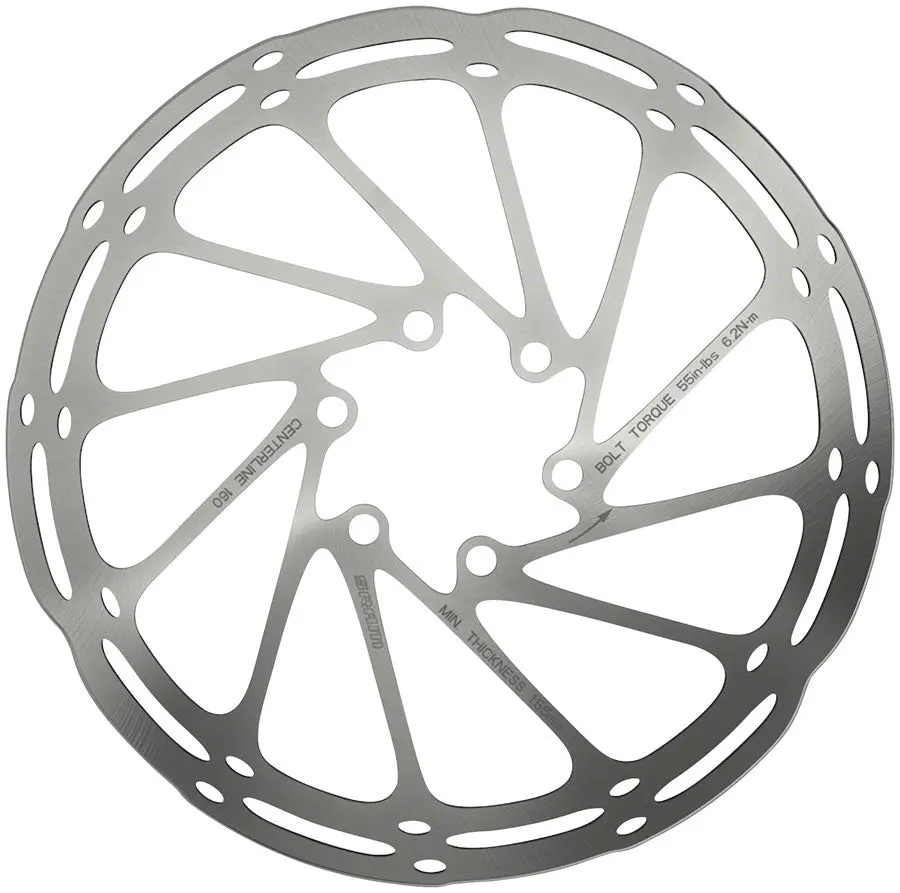 Sram Rotor Centerline Centerlock Black Rounded 1