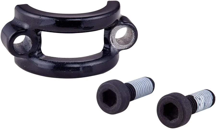 Avid Brake Lever Split Clamp Kit With Bolts - For Elixir 5, Elixir 3, Db 3, Db 1, Level T, And Guide T, Steel Hardware, Black 1