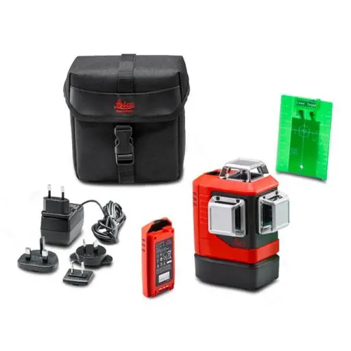 Leica Lino L6gs-1 Li-Ion 3X360° Green Beam Multi Line Laser Combo Kit With Soft Case 1