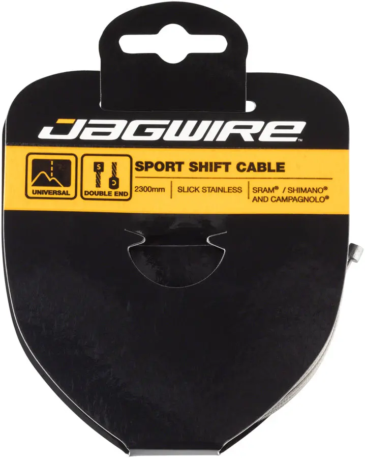 Jagwire Sport Shift Cable - 1.1 X 2300Mm Slick Stainless Steel For Sram/Shimano/Campagnolo 1