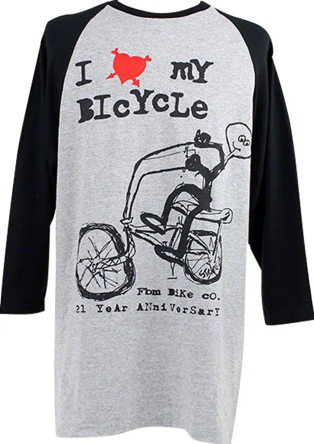 Fbm I Love My Bicycle 3/4 T-Shirt 1