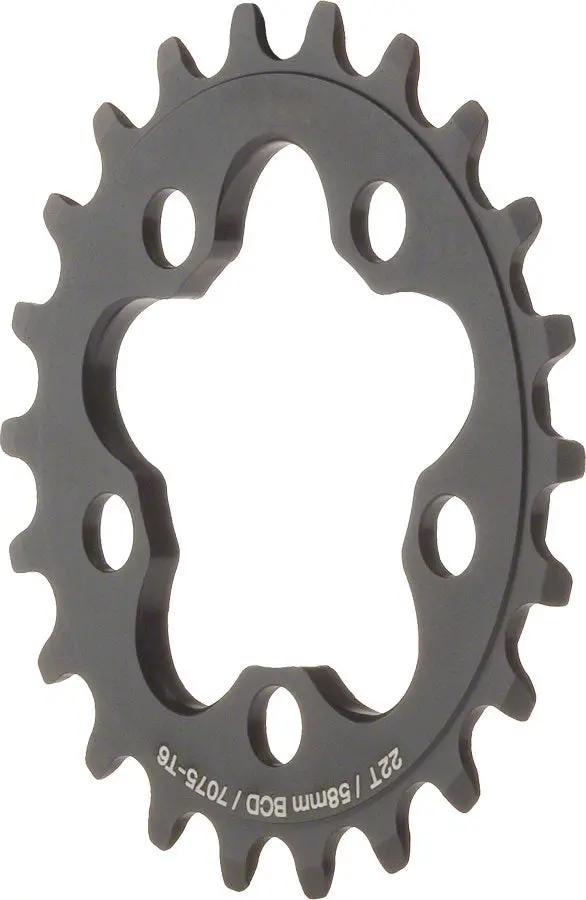 Dimension 22T X 58Mm Chainring Black 1